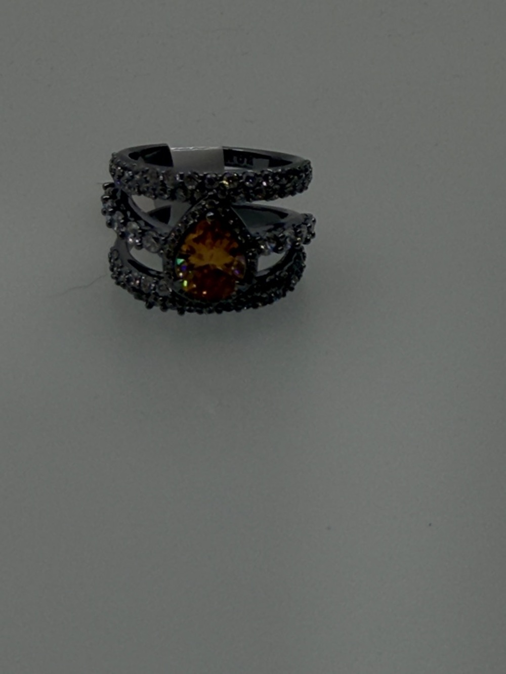 Bomb Party OG Ring- Size 6 Hematite